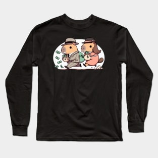 Toronto - High Park Capybaras Bonnie & Clyde V1 Long Sleeve T-Shirt